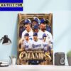 The Texas Rangers Are 2023 World Series Champions Art Decor Poster Canvas
