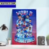 The Texas Rangers Are Winners 2023 MLB World Series Champions Art Decor Poster Canvas