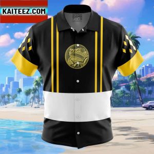 Black Ranger Ninjetti Mighty Morphin Power Rangers Gift For Family In Summer Holiday Button Up Hawaiian Shirt