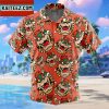 Bowser Pattern Super Mario Gift For Family In Summer Holiday Button Up Hawaiian Shirt