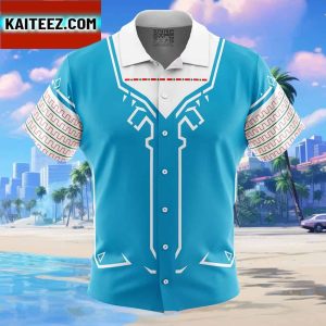 Breath of the Wild Style Legend of Zelda Gift For Family In Summer Holiday Button Up Hawaiian Shirt