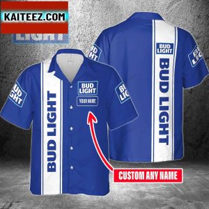 Bud Light Name Customization On Hawaiian Shirt