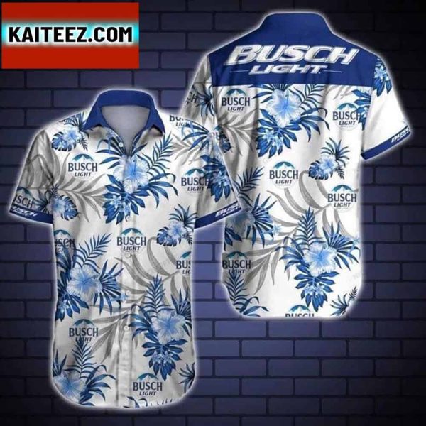 Busch Light Hawaiian Shirt Deluxe Vacation Look