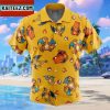 Charizard Mega Evolution Pokemon Gift For Family In Summer Holiday Button Up Hawaiian Shirt