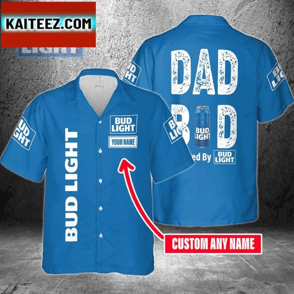 Dad Bod Powered By Bud Light For Men And Women Hawaiian Shirt