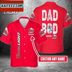 Dad Bod Powered By Coors Light For Men And Women Hawaiian Shirt