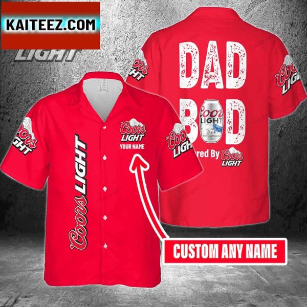 Dad Bod Powered By Coors Light For Men And Women Hawaiian Shirt