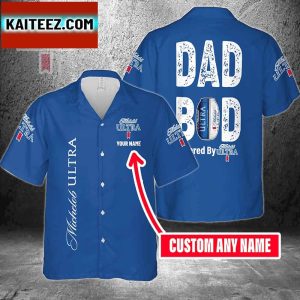 Dad Bod Powered By Michelob Ultra For Men And Women Hawaiian Shirt