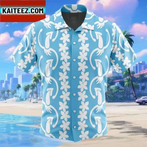 Dancing Squid Aloha Splatoon Gift For Family In Summer Holiday Button Up Hawaiian Shirt
