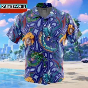 Flying Type Pokemon Pokemon Gift For Family In Summer Holiday Button Up Hawaiian Shirt