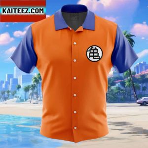 Goku Kame Kai Dragon Ball Z Gift For Family In Summer Holiday Button Up Hawaiian Shirt
