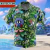 Grass Type Pattern Pokemon Gift For Family In Summer Holiday Button Up Hawaiian Shirt