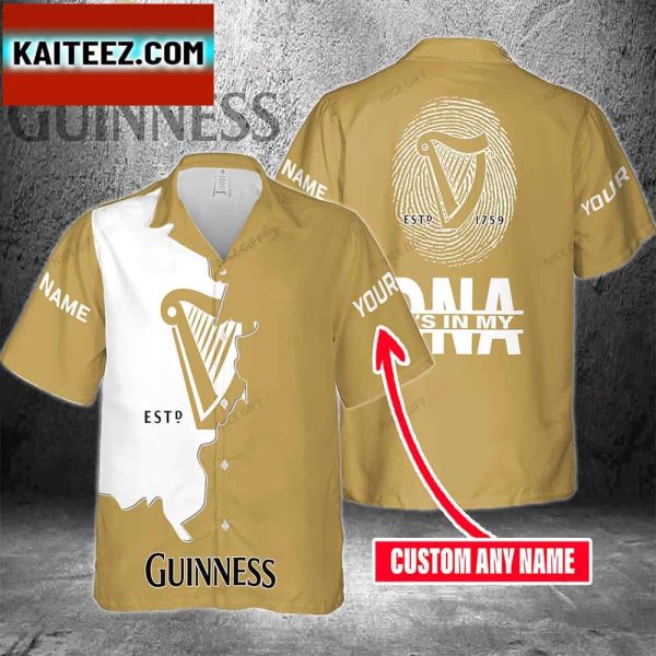 Guinness For Men And Women Its In My Dna Hawaiian Shirt