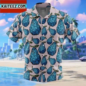 Gura Gura no Mi One Piece Gift For Family In Summer Holiday Button Up Hawaiian Shirt