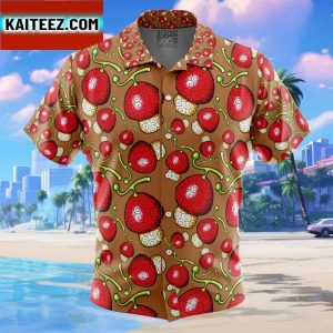 Hito Hito no Mi One Piece Gift For Family In Summer Holiday Button Up Hawaiian Shirt