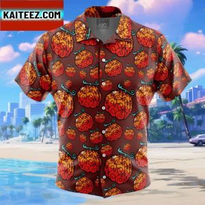 Mera Mera no Mi One Piece Gift For Family In Summer Holiday Button Up Hawaiian Shirt