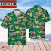 Miller Beer Floral Lite Tropical Beer Hawaiian Shirt