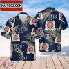 Miller Lite Hawaiian Hibiscus Flower PatternTropical Beach Shirt Hawaiian Flower Shirt Hawaiian Beer Shirt