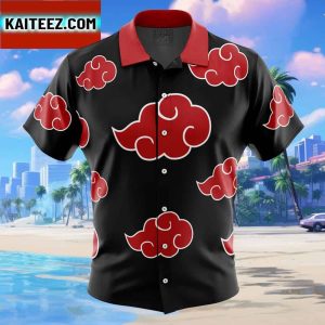 Naruto Akatsuki Gift For Family In Summer Holiday Button Up Hawaiian Shirt
