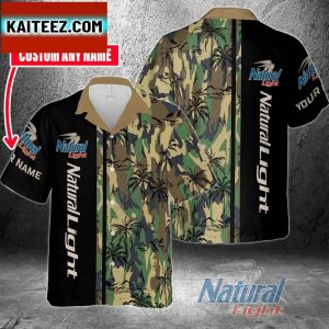 Natural Light Custom Hawaiian Shirt Best Gift For Family Summer Vacation Name