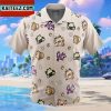 Normal Type Pattern Pokemon Gift For Family In Summer Holiday Button Up Hawaiian Shirt