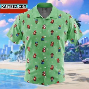 Original Final Fantasy Pattern Gift For Family In Summer Holiday Button Up Hawaiian Shirt