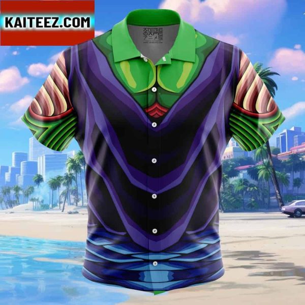Piccolo Dragon Ball Gift For Family In Summer Holiday Button Up Hawaiian Shirt