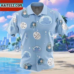 Rimuru Tempest Pattern That Time I Got Reincarnated as a Slime Gift For Family In Summer Holiday Button Up Hawaiian Shirt