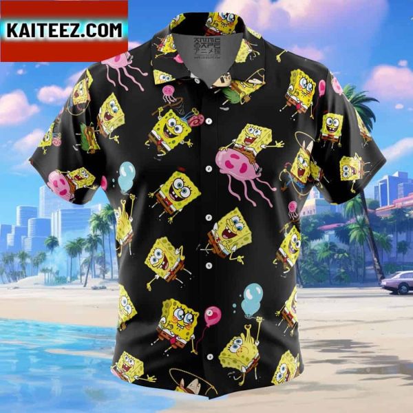 Spongebob Mood Spongebob Squarepants Gift For Family In Summer Holiday Button Up Hawaiian Shirt