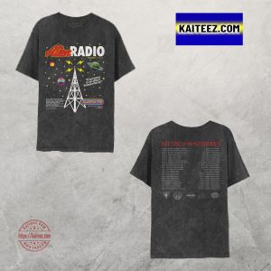 Coldplay Alien Radio Music Of The Spheres World Tour 2025 Two Sided T-Shirt