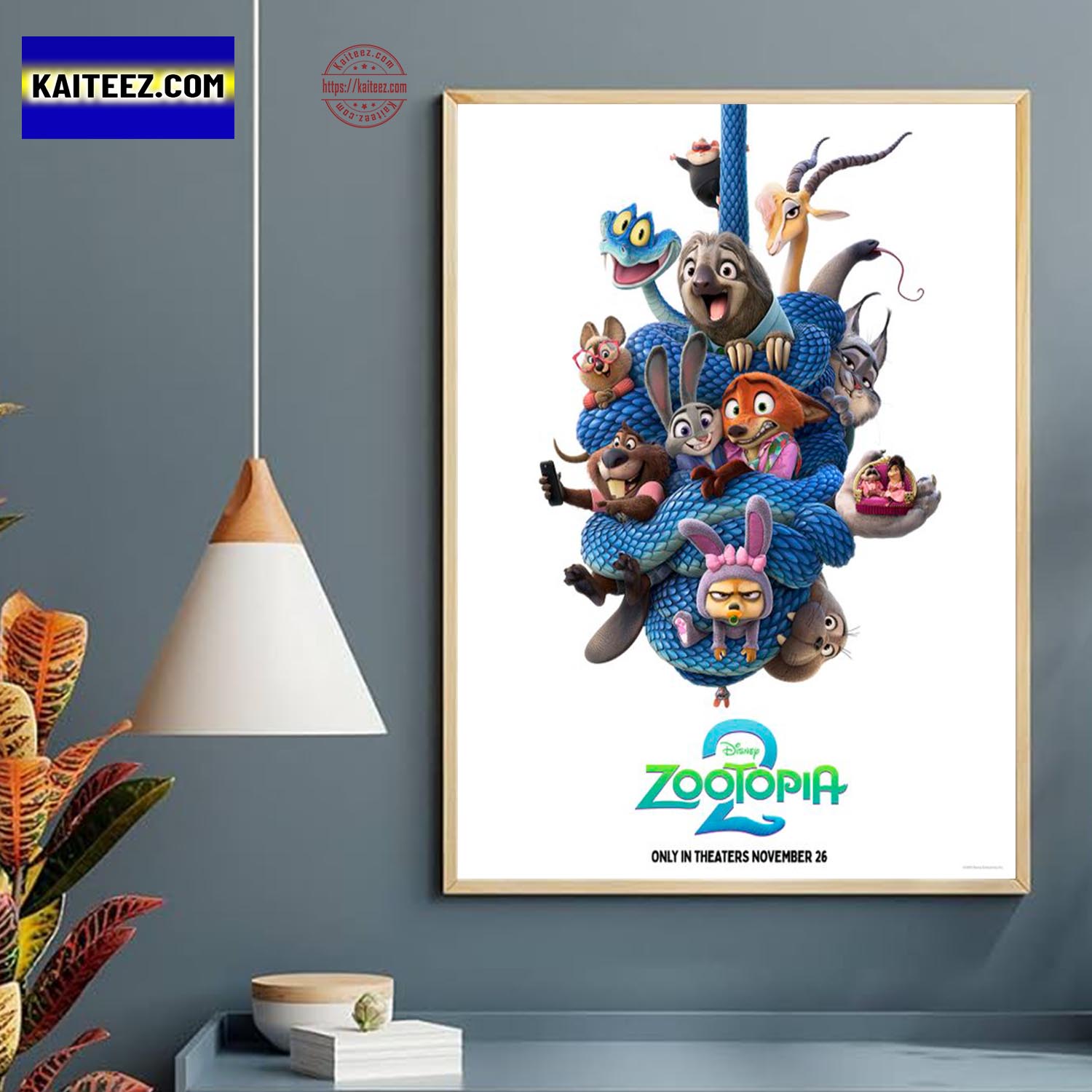 Disney Zootopia2 Come To Theaters On November 26th 2026 Home Decor Poster Canvas
