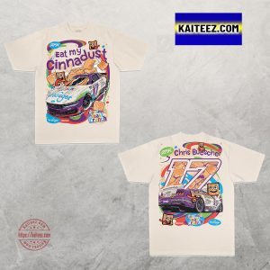 RFK Racing Chris Buescher Kroger Cinnamon Toast Crunch Two Sided T-Shirt