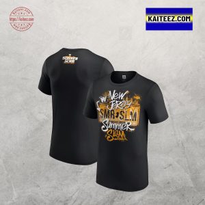WWE Black Summer Slam 2025 Graffiti New Jersey Two Sided T-Shirt