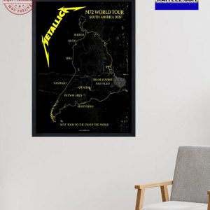Metalia M72 World Tour In South America 2026 End Of The World Home Decor Poster Canvas