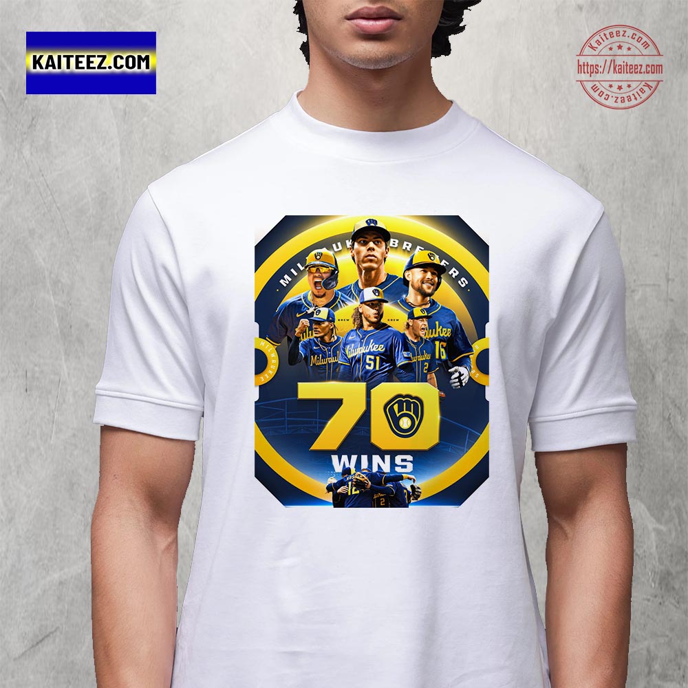 MLB Milwaukee Brewers Own Best Record Baseball First Team Reach 70-Win Mark Unisex T-Shirt