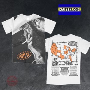 Post Malone Big Ass Stadium Tour 2025 All Over Print Shirt