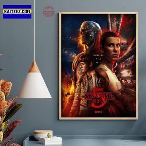 Stranger Things 5 Hawkins Will Fall On Netflix Release On November 2025 Home Decor Poster Canvas