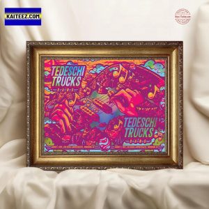 Tedeschi Trucks Band Red Rocks Amphitheatre Tour On August 1st and 2nd 2025 At Morrison Colorado Rainbow Color Poster Canvas