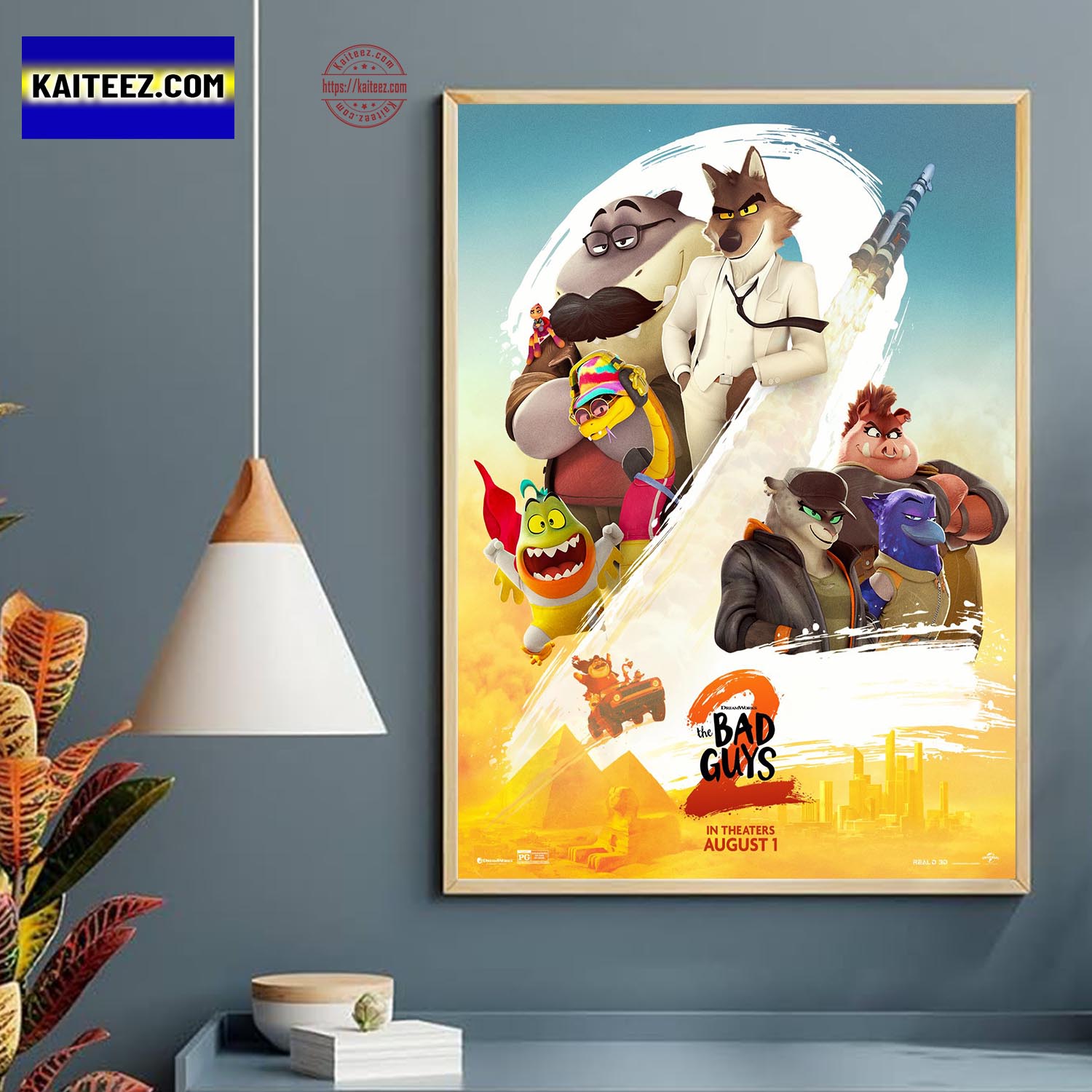 The Bad Guys 2 Poster Playing In Theater On August 1st 2025 Home Decor Poster Canvas