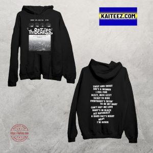 The Beatles Shea Stadium At Flusing New York 1965 12 Songs List Two Sided Hoodie