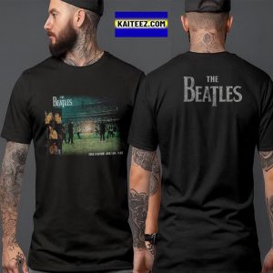 The Beatles Shea Stadium August 15th 1965 Anniversary Black Two Sided T-Shirt
