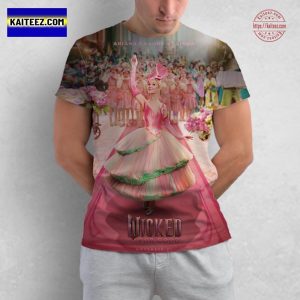 Wicked For Good New Poster Featuring Ariana Grande As Glinda All Over Print Unisex T-Shirt