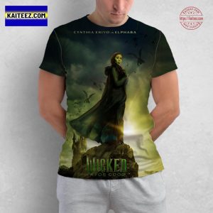 Wicked For Good New Poster Featuring Cynthia Erivo As Elphaba All Over Print Unisex T-Shirt