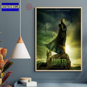 Wicked For Good New Poster Featuring Cynthia Erivo As Elphaba Home Decor Poster Canvas
