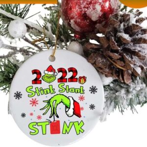 2022 Stink Stank Grinch Christmas Ornament
