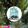 Air Jordan 1 Mid Black and Red Sneaker Ornament