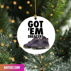 Air Jordan 4 Retro Canyon Purple Alligator Sneaker Ornament