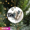 Air Jordan Off White Sails 4 Sneaker Christmas Sneaker Ornament