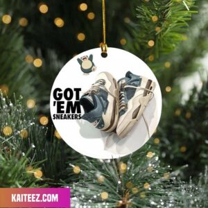 Air Jordan 4 Snorlax Custom Sneaker Ornament