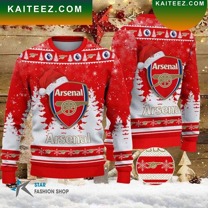 Arsenal Christmas Ugly Sweater Arsenal Christmas Ugly Sweater